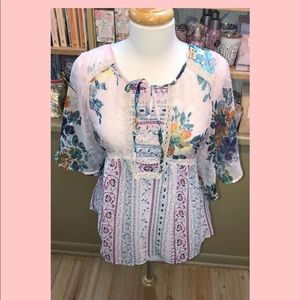 Flower & Paisley Top